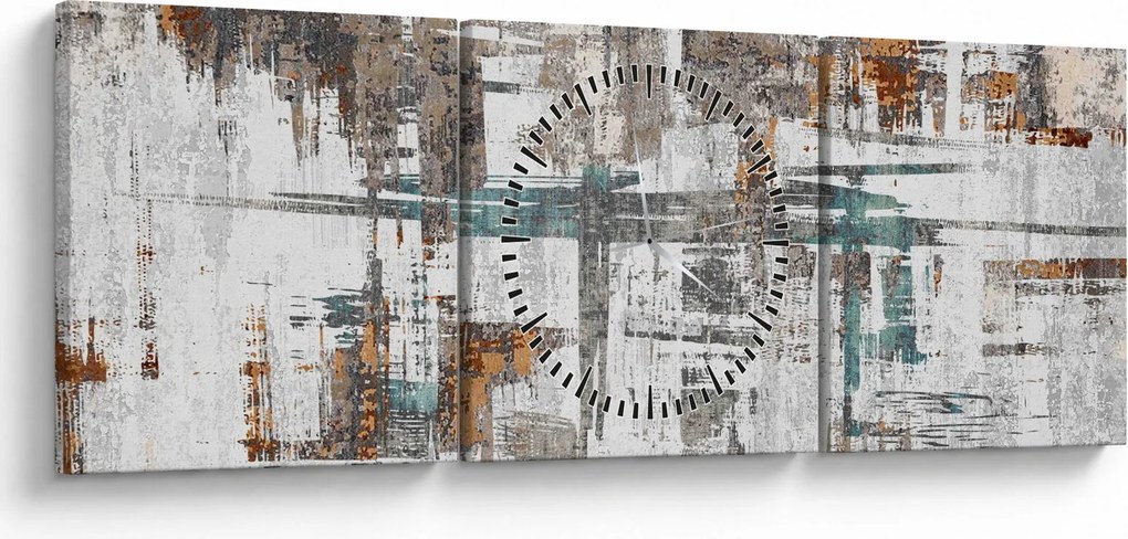 Kép - Absztrakt vonások (órával) (90x30 cm)