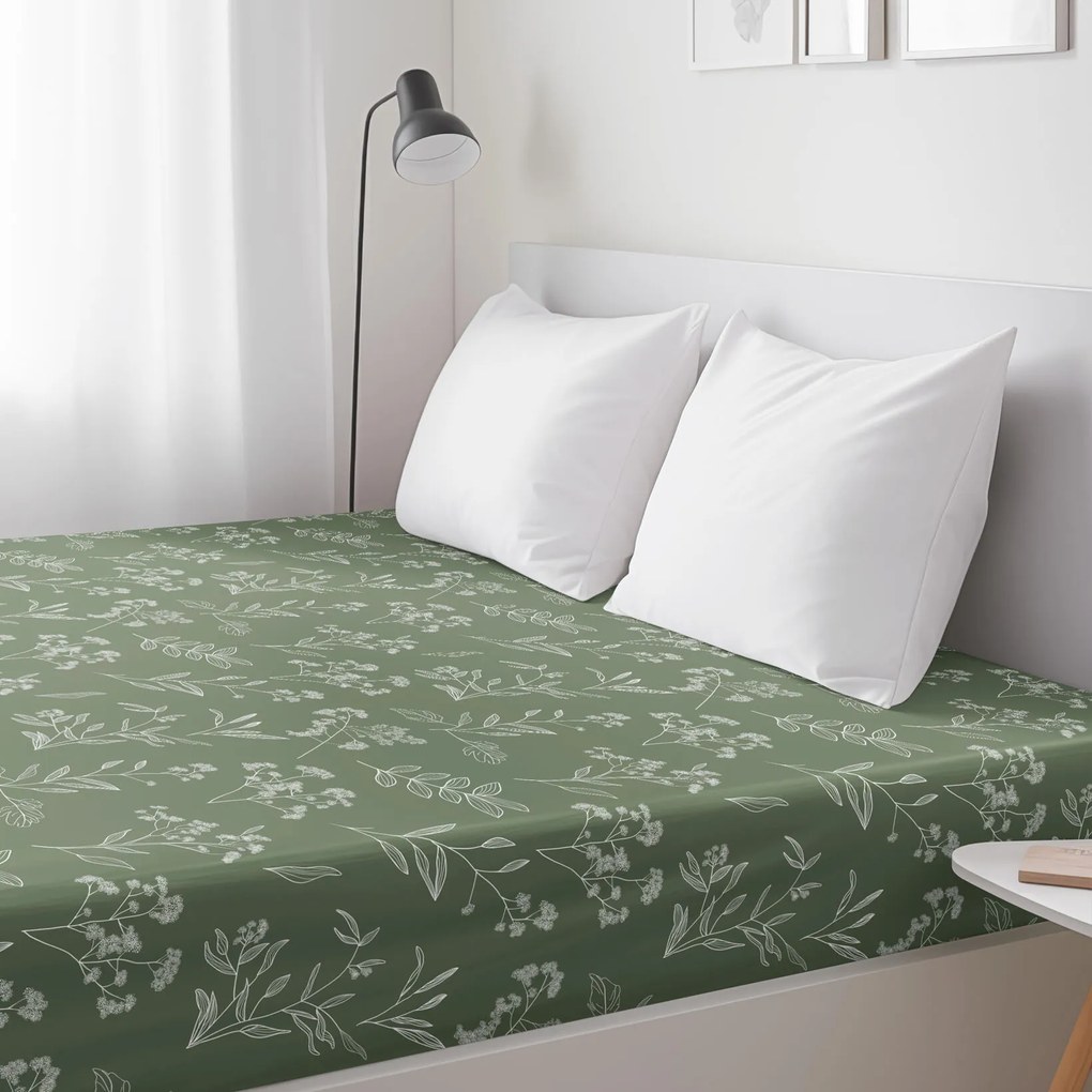 Goldea pamut gumis lepedő - gyógynövény levelek 80 x 160 cm