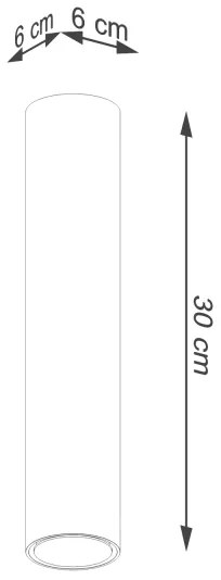 Sollux SL.1203 - spotlámpa LAGOS 1xGU10/10W/230V 30 cm arany