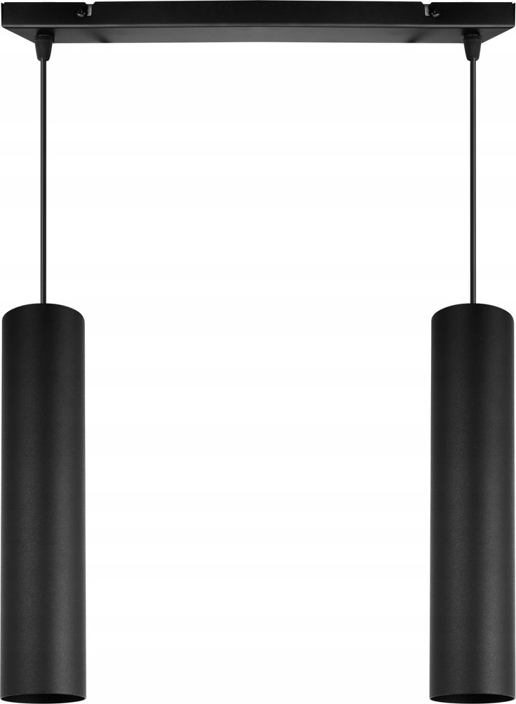 Mennyezeti Lámpa Lógó Csillár Fekete Cső Loft Led Modern Nappali