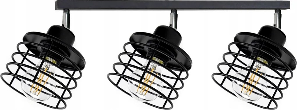 Mennyezeti Lámpa Csuklós Fekete Drót Led Lámpabúra