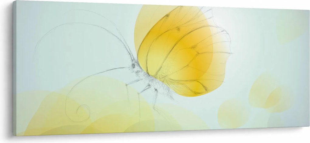 Kép - Sárga pillangó (120x50 cm)