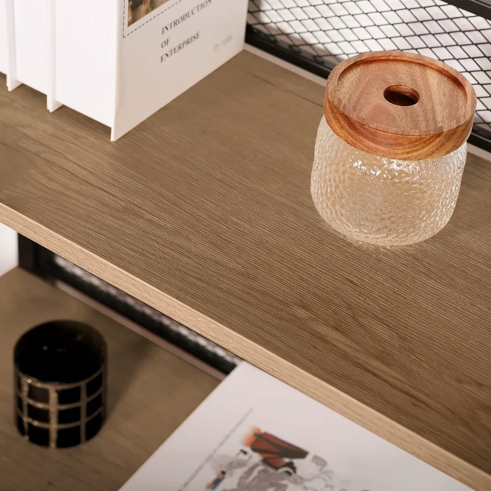 Polcállvány, fekete/tölgy, KELER TYP 3