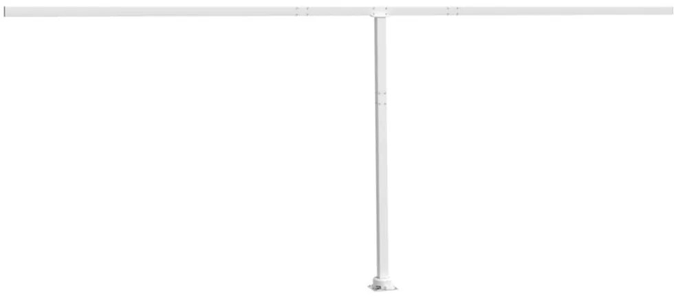 fehér vas napellenzőrúdszett 600 x 245 cm