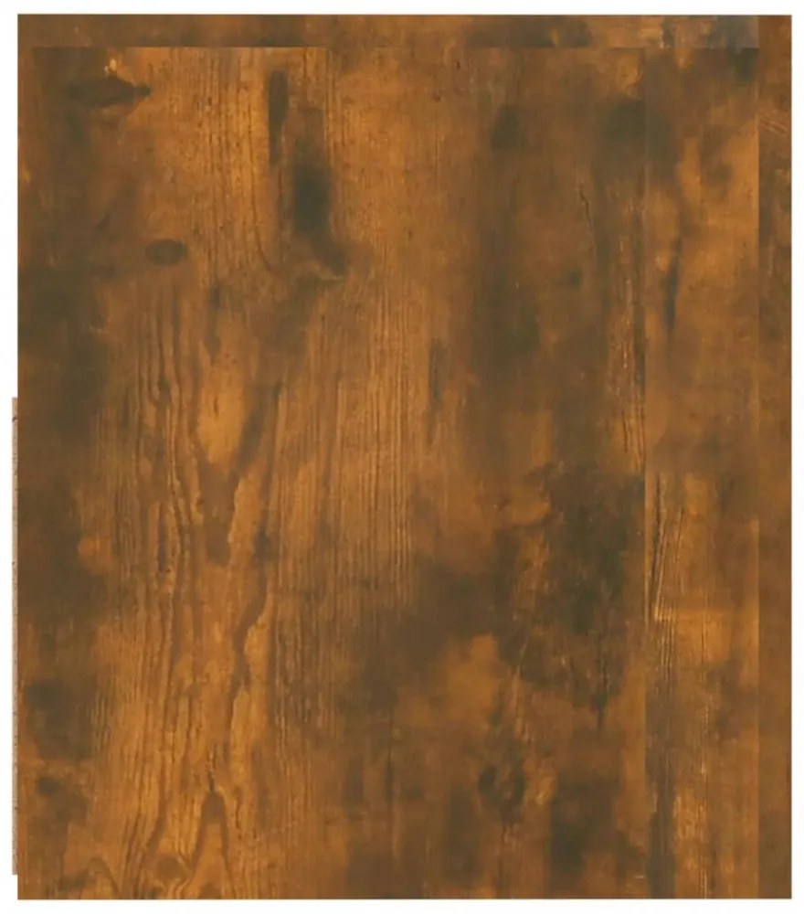 2 db füstös tölgy színű éjjeliszekrény LED-ekkel 60x35x40 cm