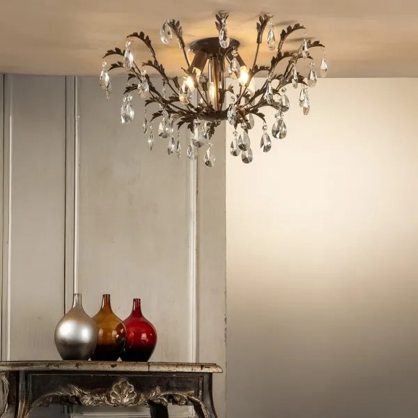 ONLI - TERESA mennyezeti lámpatest 3xE14/6W/230V bronzszínű