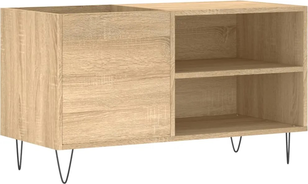 vidaXL sonoma tölgy színű szerelt fa hanglemezszekrény 85x38x48 cm