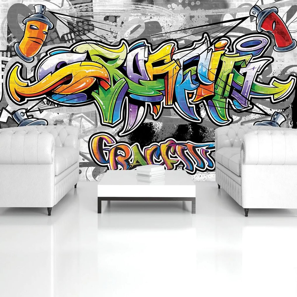 Fotótapéta - Színes Graffiti (152,5x104 cm)