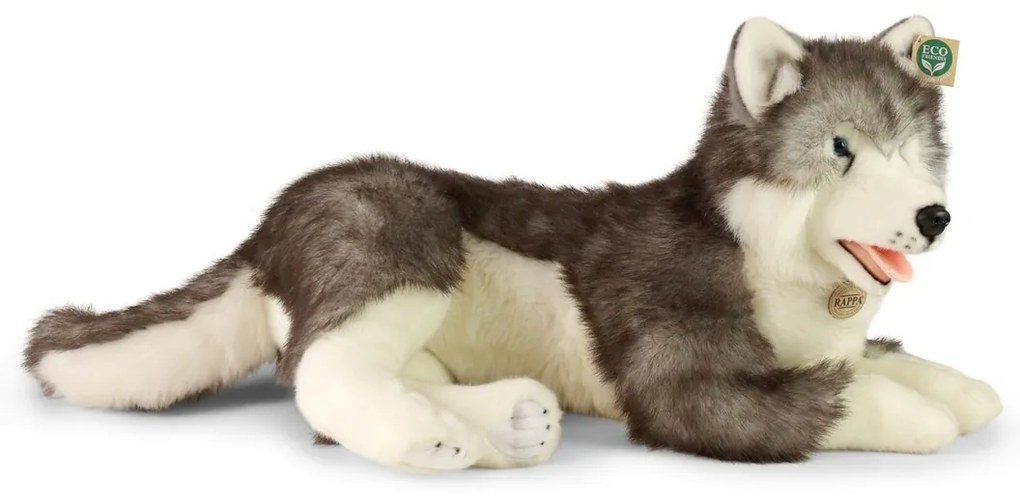 Rappa Plüsshund Husky liegend 60 cm