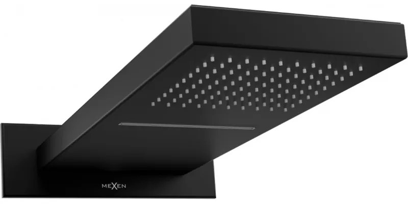 Mexen Waterfall fejzuhany 50 x 22 cm, Fekete- 79195-70