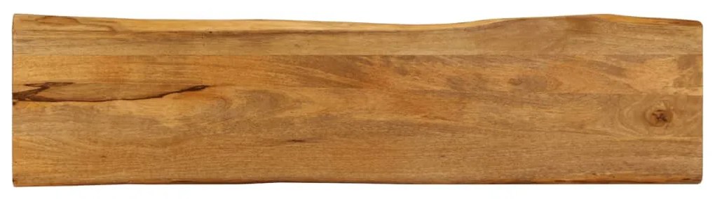 tömör mangófa természetes élű asztallap 180 x 40 x 2,5 cm