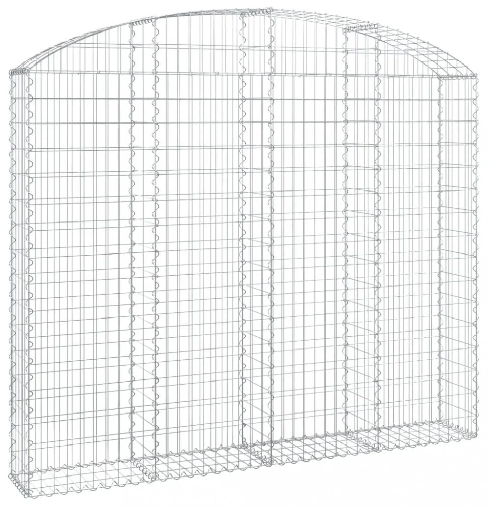 íves horganyzott vas gabion kosár 200x30x160/180 cm