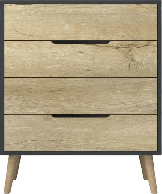 Flora - Anthracite, Sapphire Oak