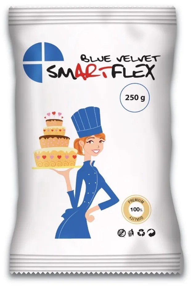 Smartflex fondant massza, kék, 250 g