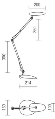 Redo 01-1036 - LED Asztali lámpa KEPLER VEIOZA LED/6.5W/230V