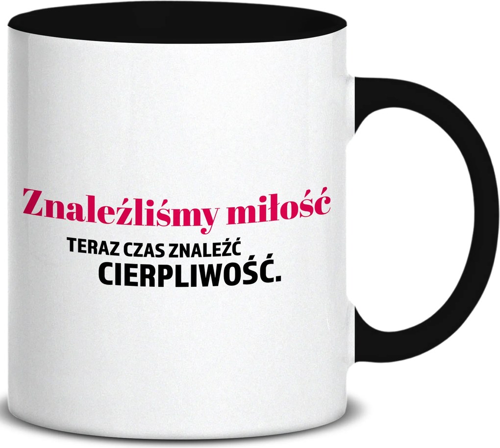 Bögre Fekete Fül Belső Megtaláltuk A Szerelmet Vicces Ajándék Esküvő