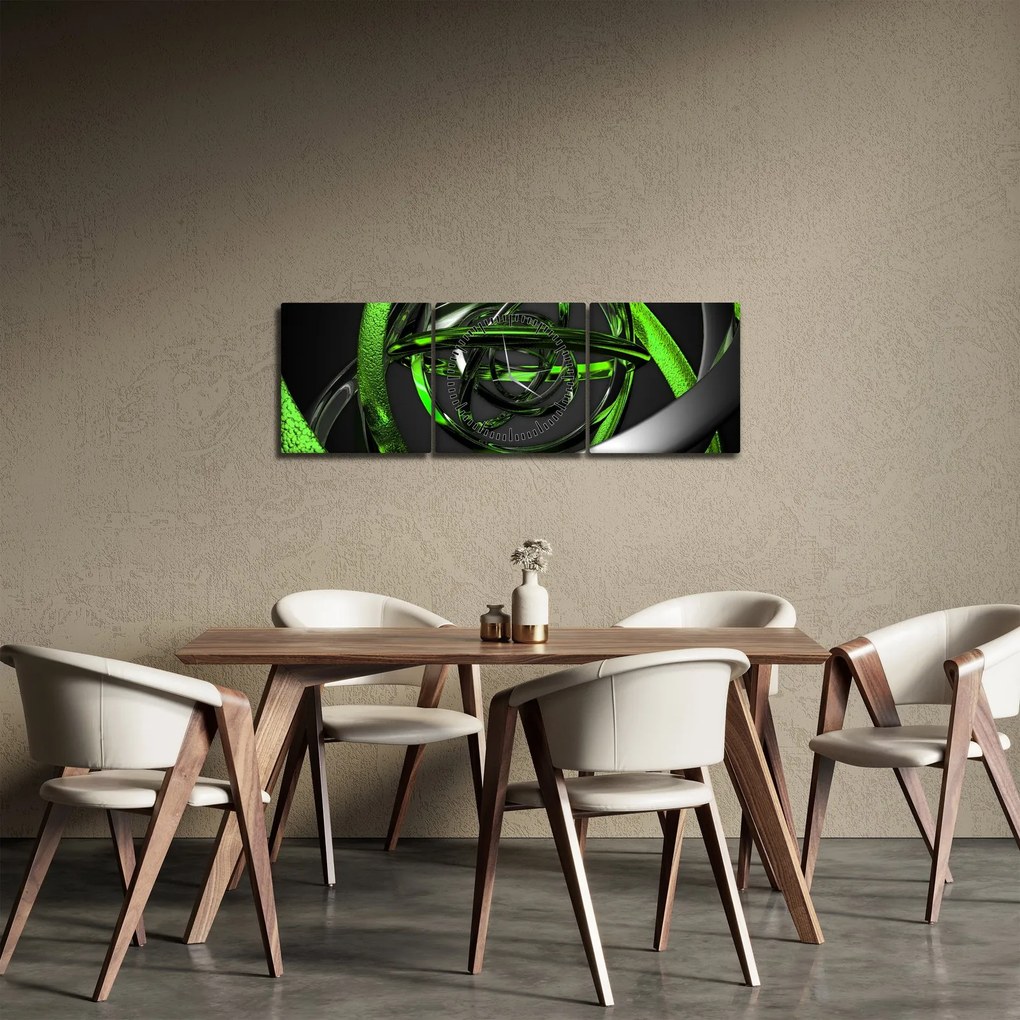 Az absztrakció képe (órával) (90x30 cm)