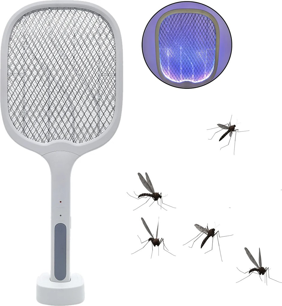 Elektromos Rovarcsapda 2IN1 Rakéta Rovarölő Lámpa Usb 6 Diódával