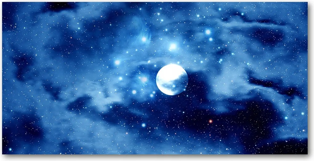 Fotótapéta üvegfalra Telihold 140x70