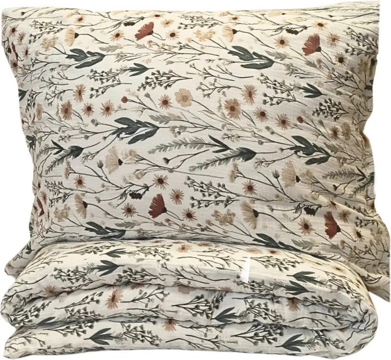 Muszlin ágyneműhuzat Marika 140x200cm+90x70cm TiaHome