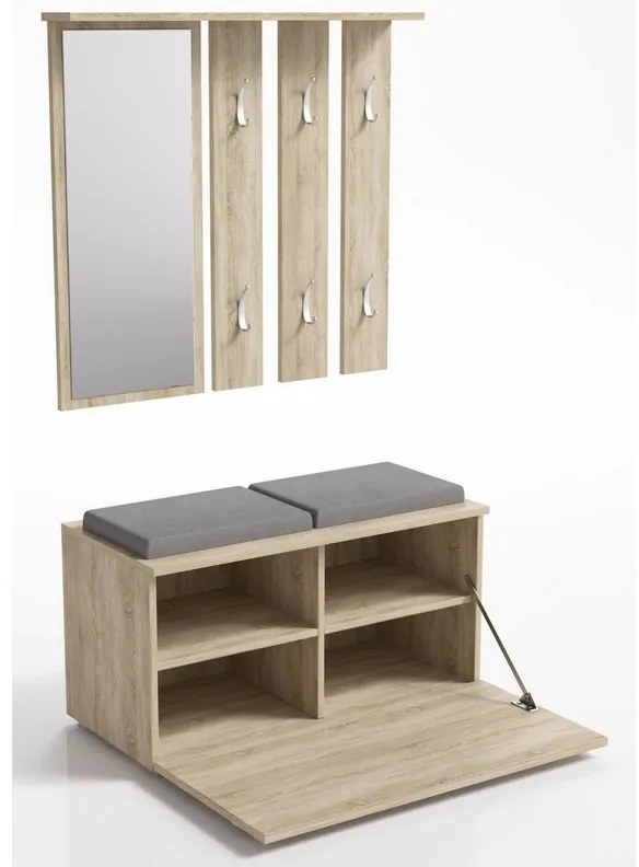 Eibar GS II NEW Előszobafal - sonoma N