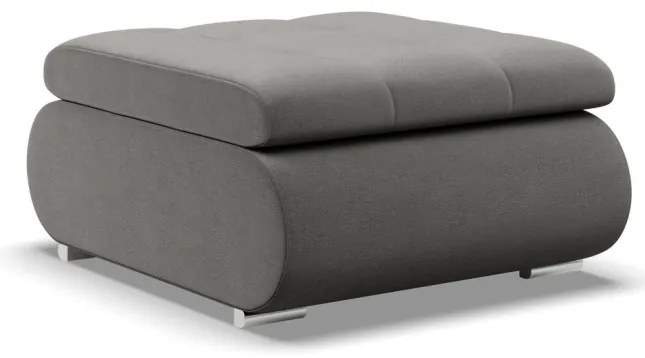 Tokio puff, bársony, világosszürke