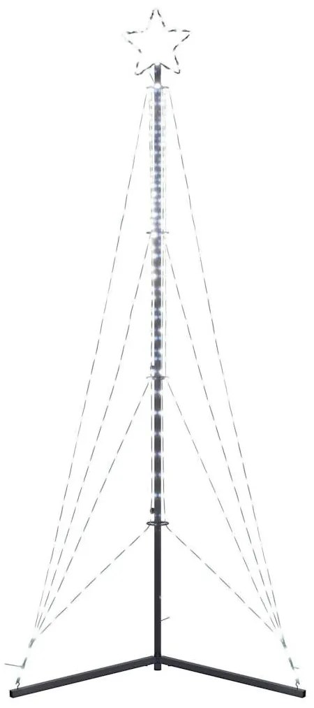 hideg fehér LED karácsonyfa 483 LED 240 cm