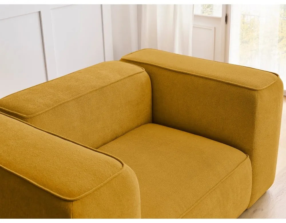 Okkersárga fotel Zephyr – Bobochic Paris