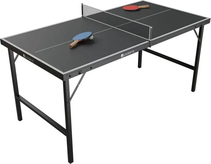 Összecsukható mini pingpongasztal kiegészítőkkel 152 x 71 cm