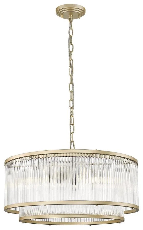 Zuma Line P0528-06H-V6AC - Csillár láncon SERGIO 6xE14/60W/230V arany