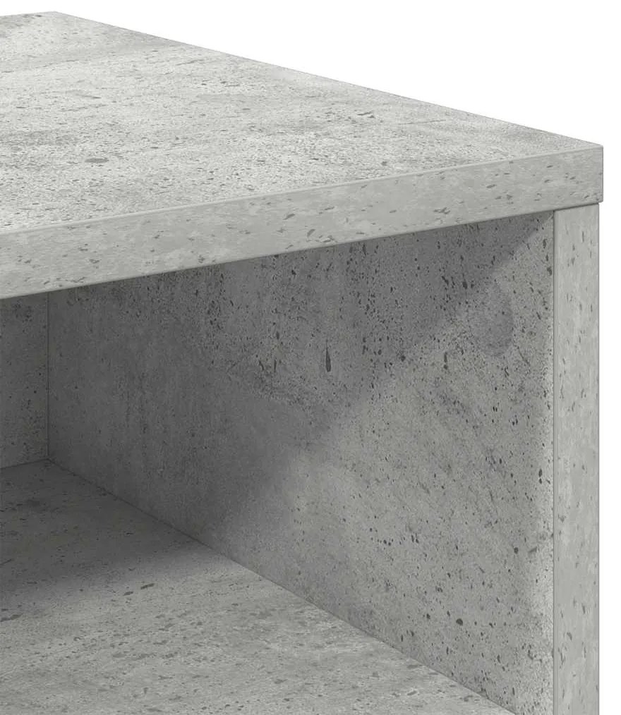 betonszürke szerelt fa éjjeliszekrény 40 x 30 x 30 cm