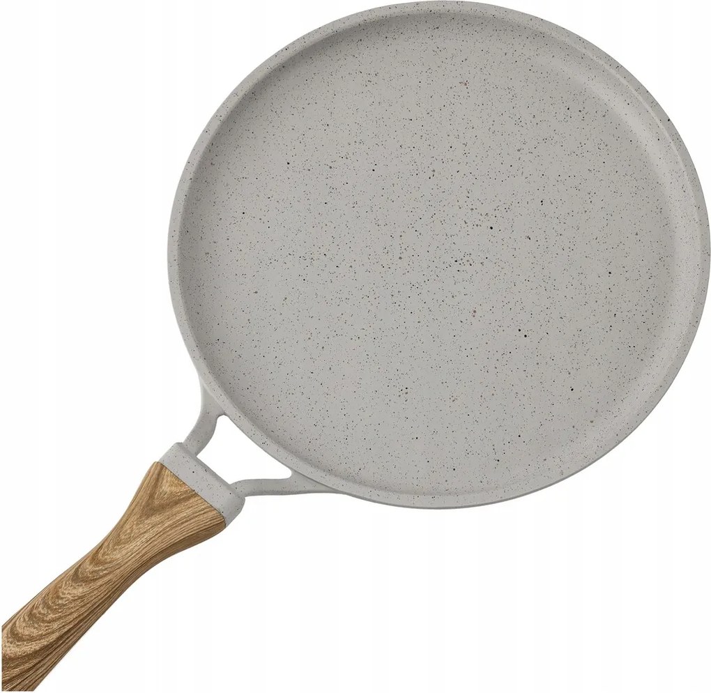 Pizza palacsintasütő serpenyő világosszürke 24cm