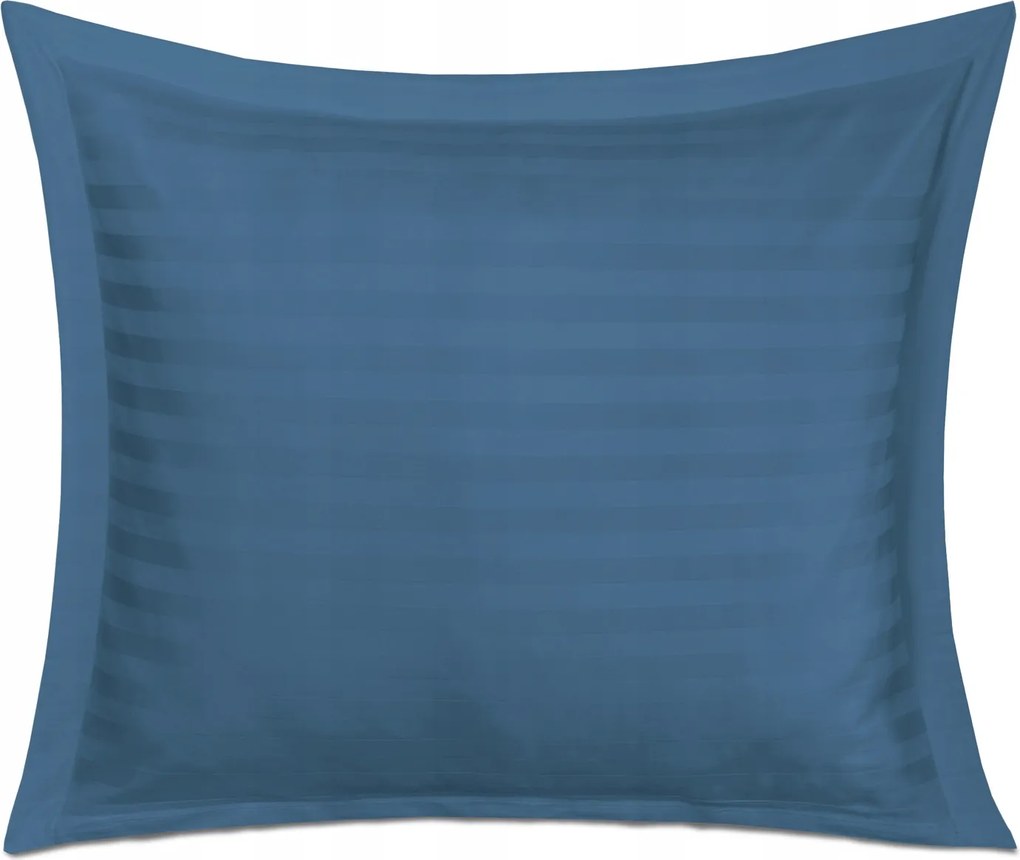 Szatén párnahuzat bambusz-pamut 70x80 búzavirág díszléccel