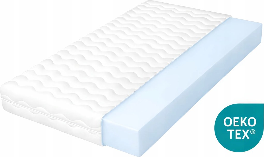 Habszivacs matrac Puha H2 130X200 Mikroszálas 9cm Antibakteriális habszivacs