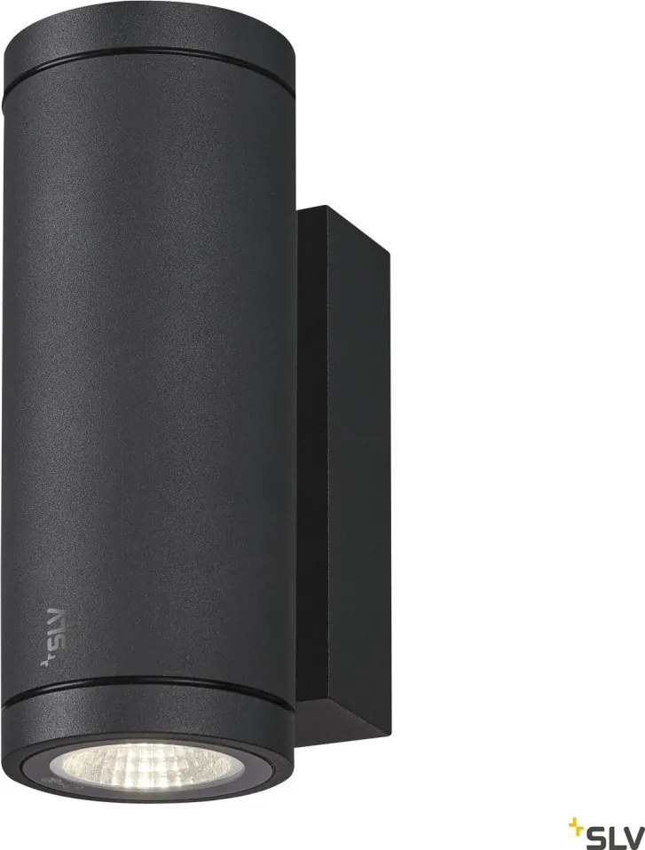 SLV 1003424 ENOLA ROUND Modern Kültéri Fali Lámpa Antracit, Átlátszó LED IP65