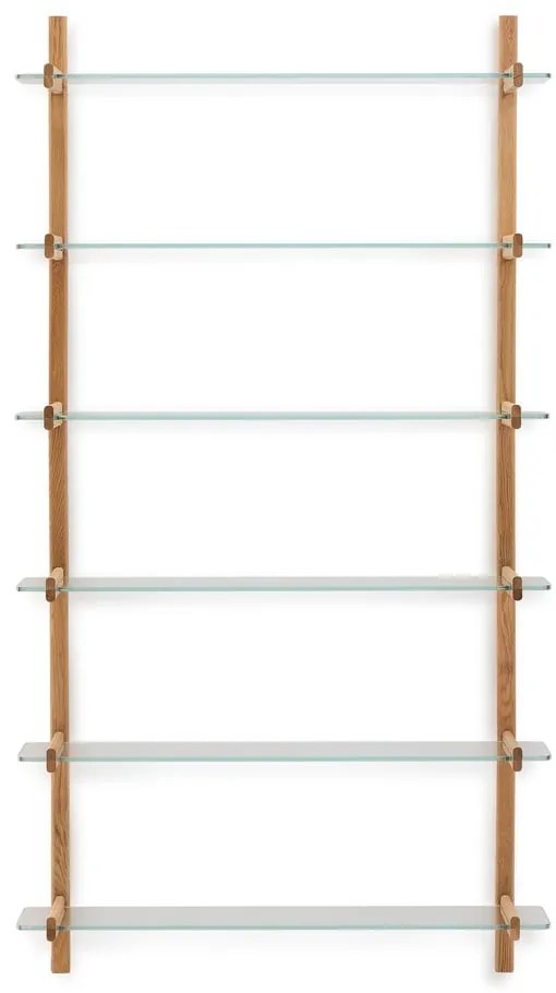 Natúr színű üveg moduláris polcrendszer 110x202x30,5 cm Sitra – Kave Home