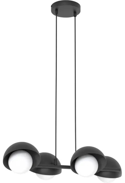 Kábelen függő csillár BOOM 4xG9/8W/230V fekete
