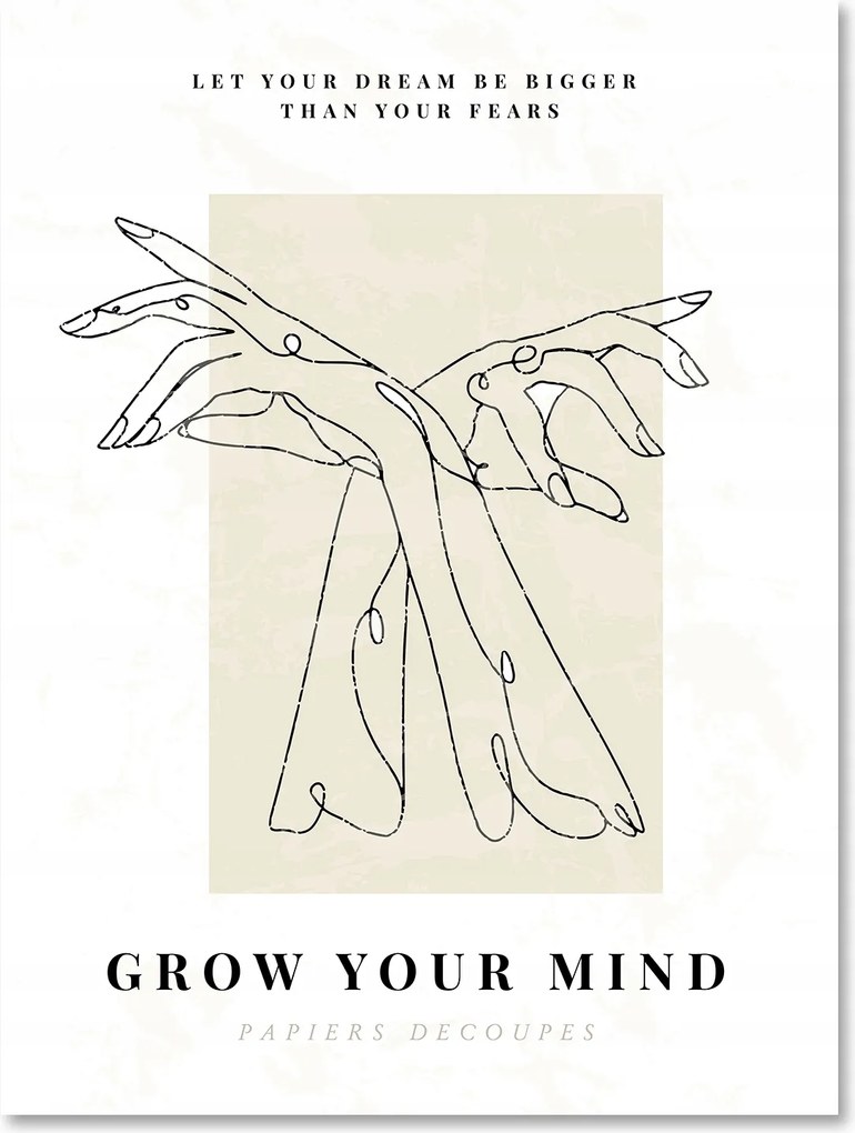 Boho Absztrakt Poszter 100x70cm #T2