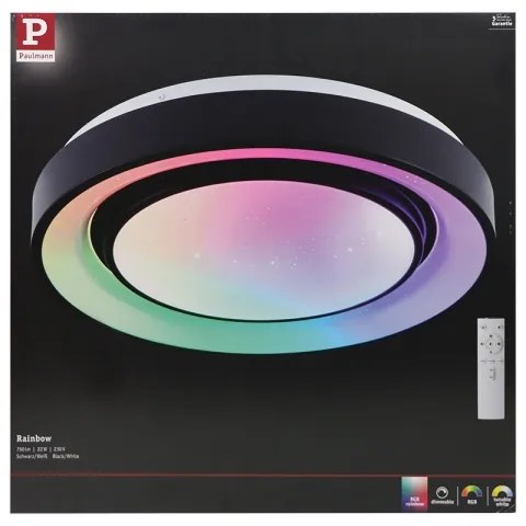 Paulmann 70544 - LED RGBW/22W Dimmelhető mennyezeti lámpa RAINBOW 230V + távirányító