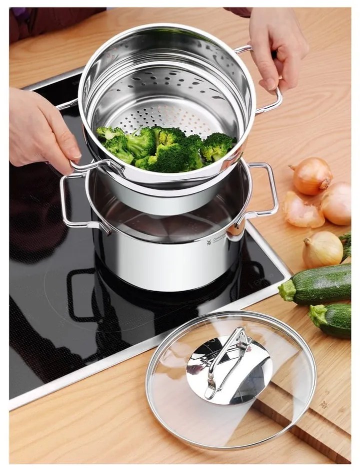 Cromargan® Mini rozsdamentes tésztafőző fazék fedővel, ⌀ 18 cm - WMF