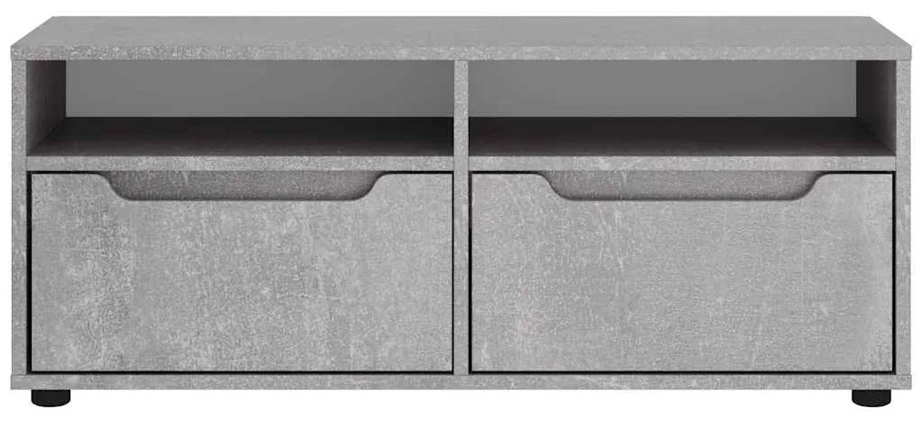 VISNES betonszürke szerelt fa TV-szekrény 100x40x38 cm