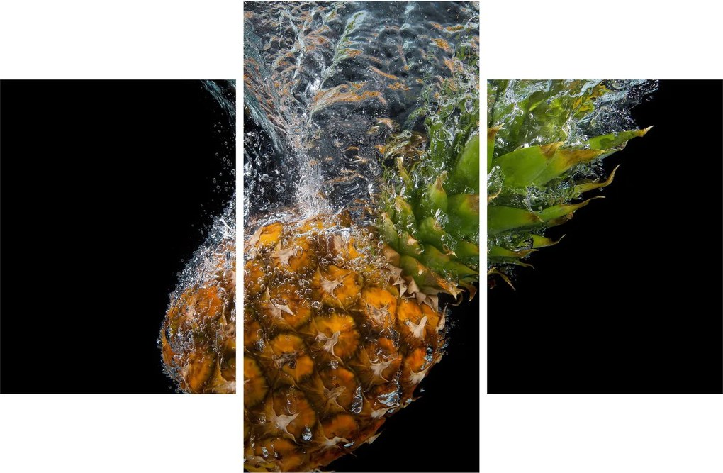 Ananász a vízben képe (90x60 cm)