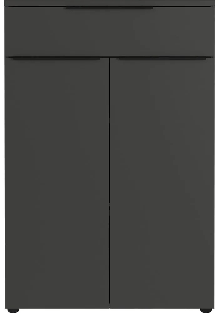 Antracitszürke magas komód 81x120 cm Mailand – Germania