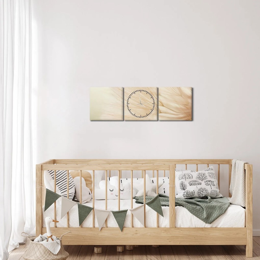 Kép - Virág részletek (órával) (90x30 cm)