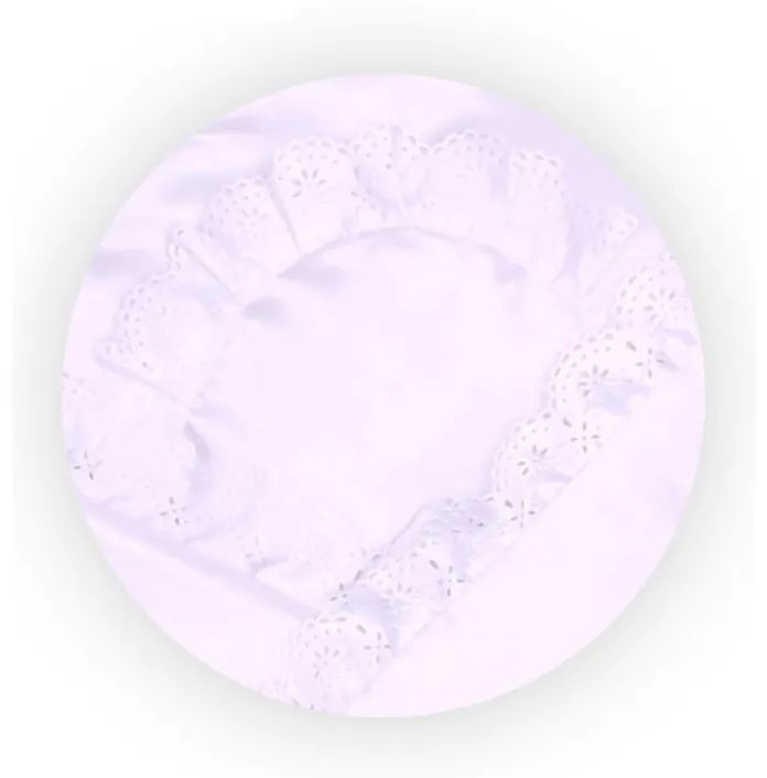 Szatén pólya csipkével New Baby