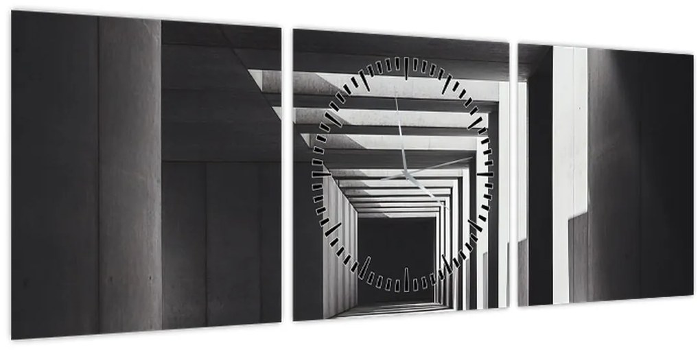 Kép - Négyzet alakú alagút (órával) (90x30 cm)