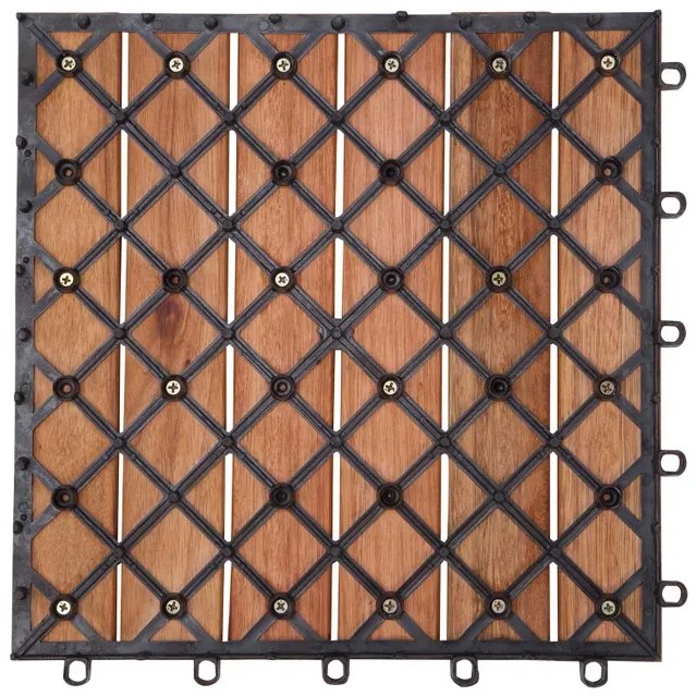 Deuba Eukaliptusz fa járólapok – 11 darabos készlet, 30x30 cm