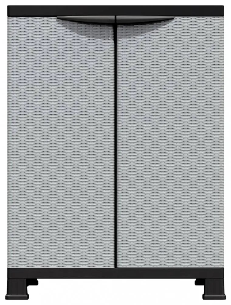 rattanstílusú műanyag szekrény 68 x 39 x 92 cm