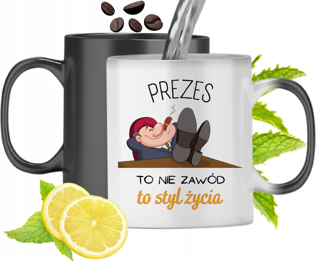 Mágikus Bögre Elnöknek Színváltós Nyomtatott Fényképpel