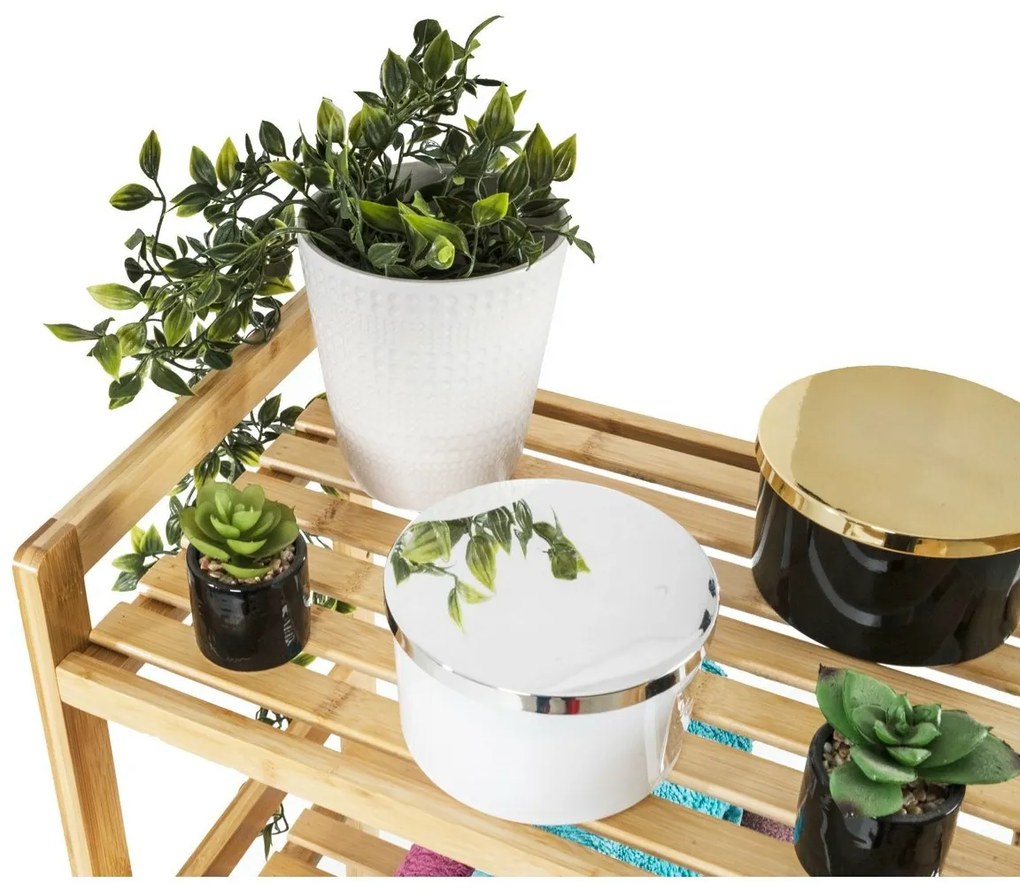 G21 Bambusz polc, 3 polc, 3 emelet